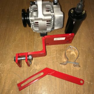 Pictured here is a kit for install the Denso 1 wire alternator on the Farmall A, B, & C series of that that were equipped with a magneto ignition system.