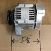 The Denso alternator is 5 1/2 inches in length.