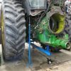 Rear housing stand holding up 4955 tractor